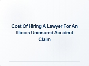 Illinois Uninsured Accident Lawyer Cost Guide
